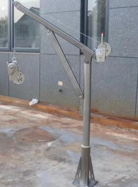 不锈架钢摇手吊机支不腐锈钢手摇QJP绞盘双向自锁绞车防蚀起重架