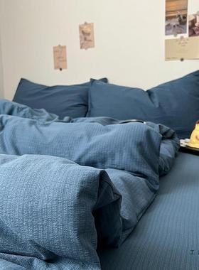 A类床上件套棉质棉质5F5M9SH8T202新款四被套被件罩床单学生宿舍