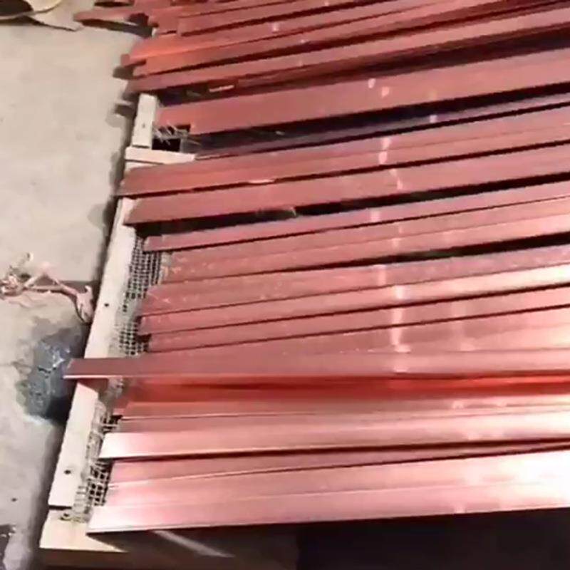 镀铜圆钢铜覆料体钢接地防雷降阻水平地极材铜包钢圆线防镀铜扁钢