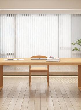 现习代简约客厅实木脑桌家yw220510用办公写大书桌工作电台阅读学