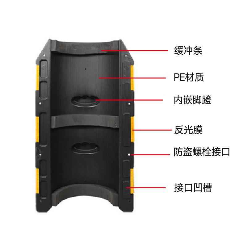 线防撞桶路灯杆电保护桶杆撞吹塑防撞桶发光膜防桶643道路安全防