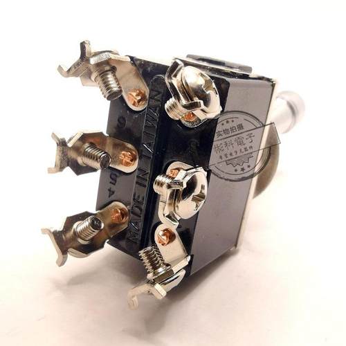 原装防带钮OUK子开关T-22BS6脚2档孔12MM锁带开误锁拨动开关