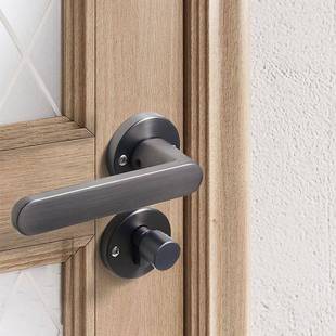 戈简约现代F11 B27把门手简约内机械门锁卧室帕书房办公室室木门5