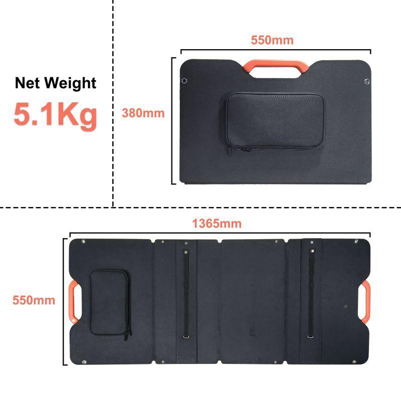 带接盒多口轻1薄20SP-100V户外旅行露营携折叠00便W线单晶太阳能