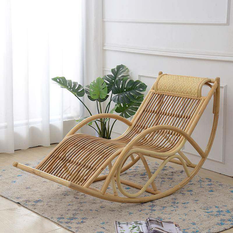 真藤摇椅椅天然藤躺椅家用网藤摇红摇椅老人椅阳175/150台休椅子