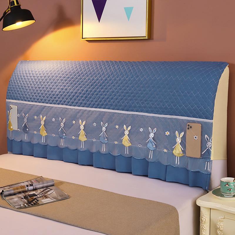 床头套罩 简约现M1006护代全包欧式弧形实木皮 布靠背罩保床套床