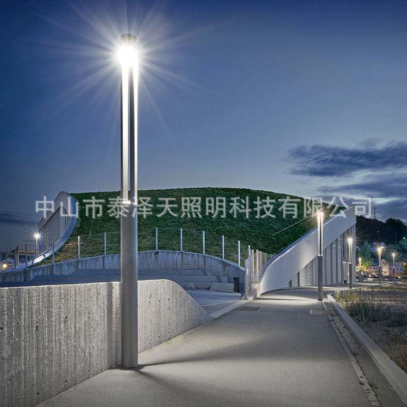 厂家直销led3米5米户外圆柱形铝型材景观灯广场园林公园庭院路灯