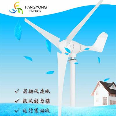 风光互补系统风力发电机铁塔基站监控安防500W36V48V草原牧区养殖