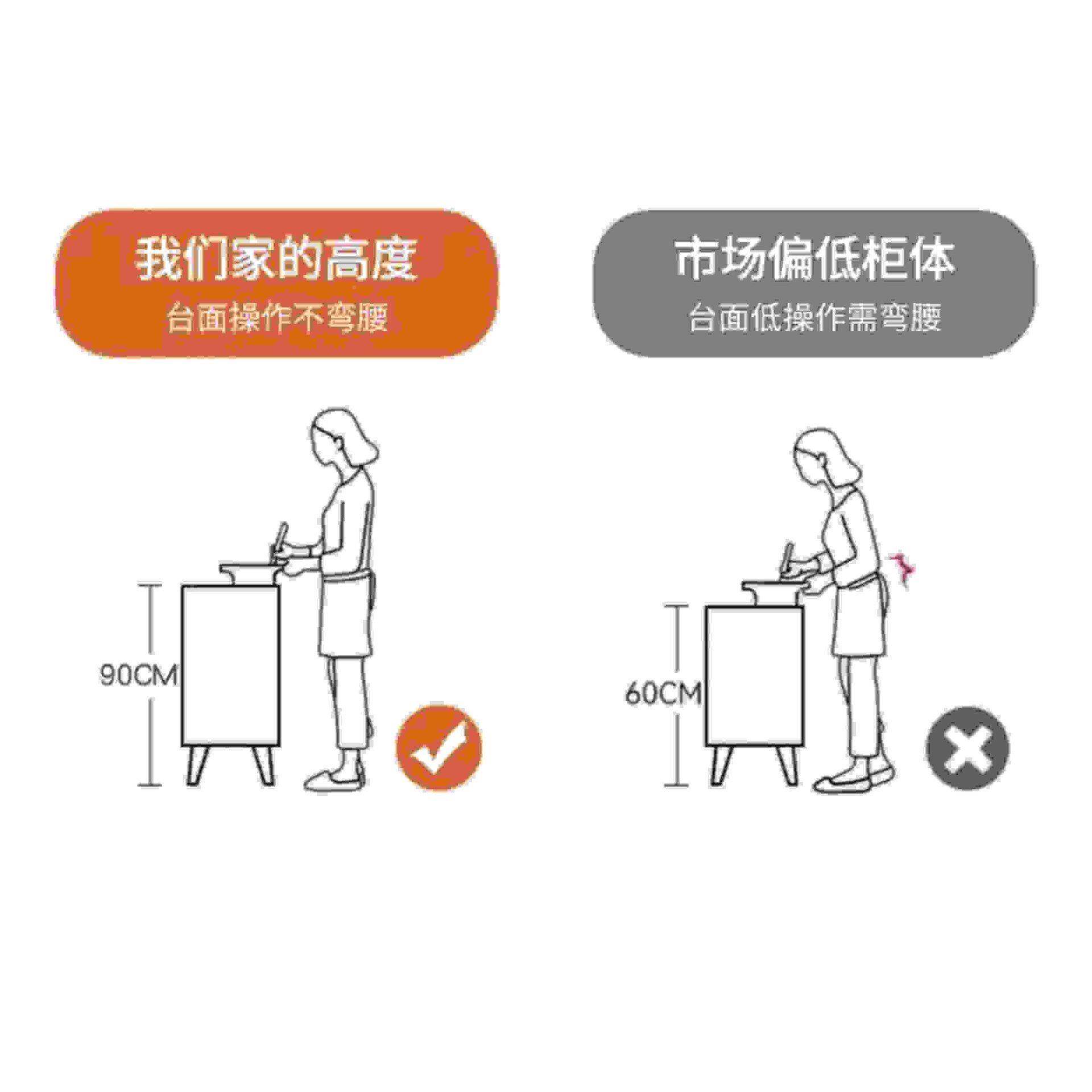 餐边柜2极0c收纳极m简m窄30c简约实木厨房储物柜一体