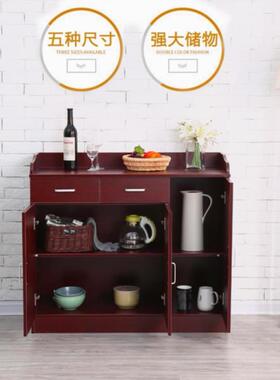 饭用水店茶柜间包间储物柜备餐柜三门商办公VKF室组装茶双门柜子