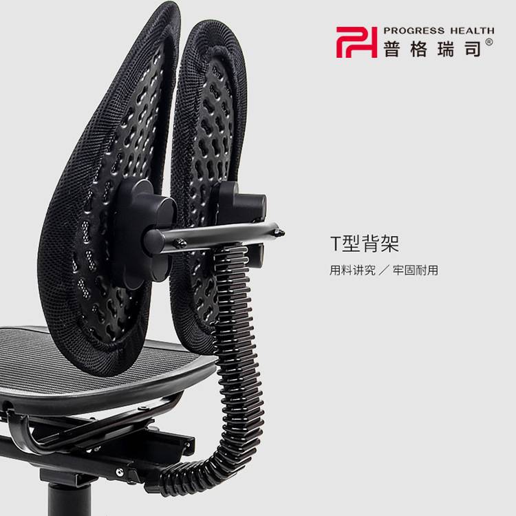 普格瑞司PH-09B-6A可升降人体工学双背设计椅网布人体工学椅