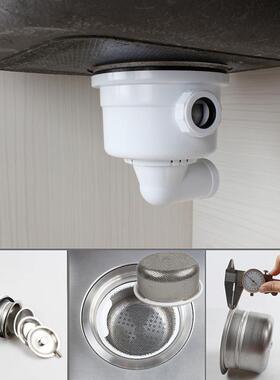 天力厨房槽140mm提后置篮式器 可带溢 水1.XL337C005寸螺牙XL3水3