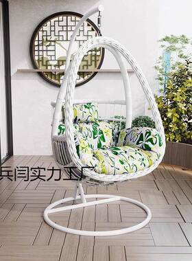 家网用阳台吊椅庭院仿藤吊巢篮室内千吊床红REG鸟椅子户外摇秋篮