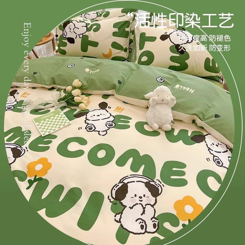 儿童被纯棉被EX250715套单5件150x200x230罩学生宿舍单人全棉1.米