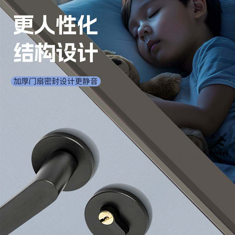 木塑室内门多层卧室门复合现代简约房间隔音门木门室内防潮平开门
