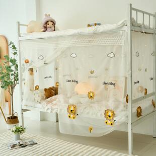 上下床蚊帐学生宿舍上铺下铺子母床儿童家用1米2床单人床新款蚊帐