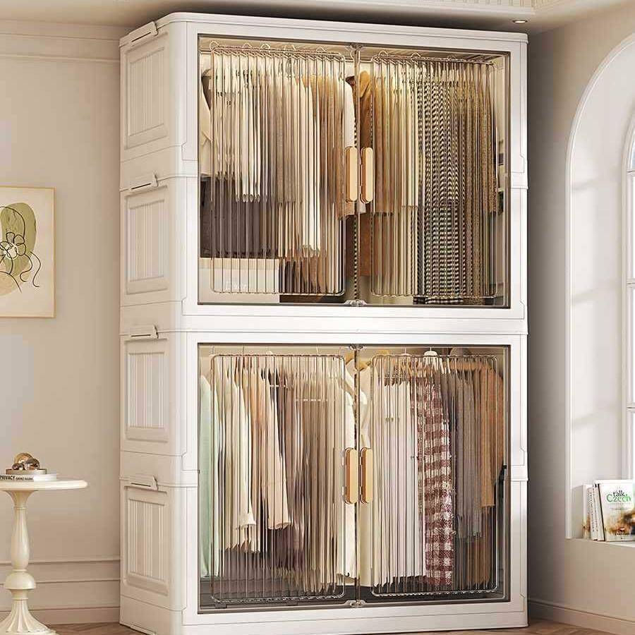 折叠衣柜置物柜家用成人卧室免安装宝宝衣柜储物柜子简易衣橱衣服