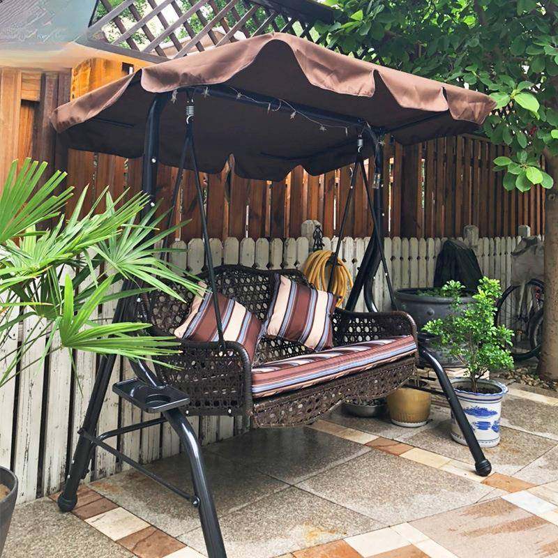 户外秋千吊椅藤椅室外庭院花园荡双人吊篮摇椅铁艺懒人阳台秋千椅,影音电器,DIY配件,淘宝优惠券,粉丝福利购,淘宝优惠卷