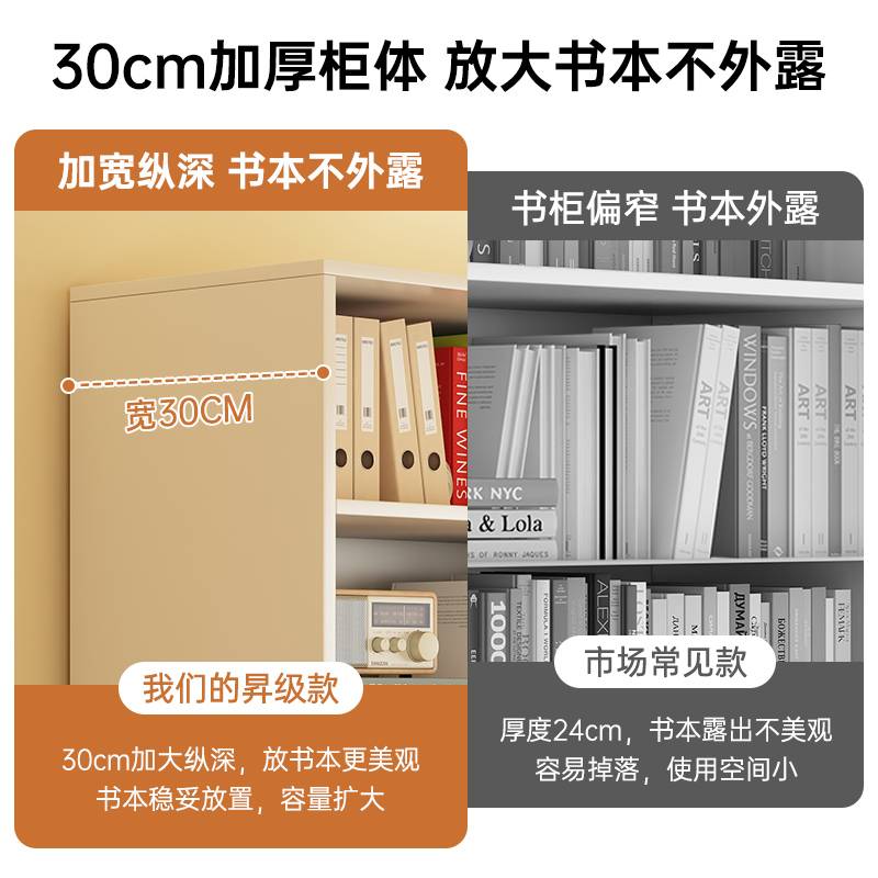 书架落地置物架简易靠墙转角书柜家用客厅收纳储物架组合展示之满