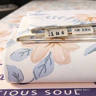 ZA类老粗布纯棉床笠单件全棉床单加厚三件套夏季大炕单四季通用