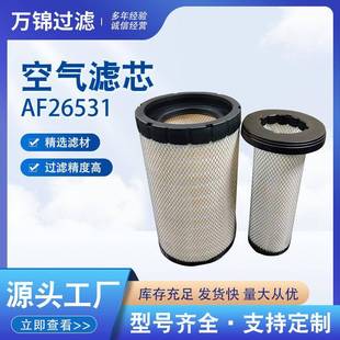 AF2651 AF2652不锈钢折叠空气滤芯机械设备超大容尘量除尘滤筒