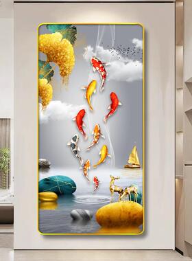 CL-021鱼玄关装饰画走廊过道挂画沙发落地画客厅装饰挂画