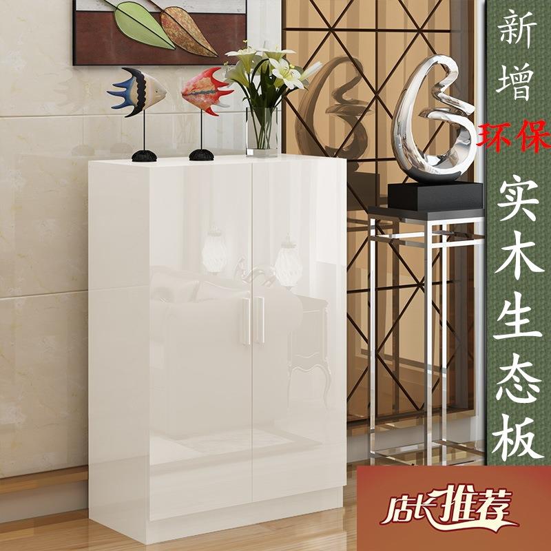 S588简约现代两门三门衣柜儿童矮衣柜子成人挂衣柜实木质白色生态