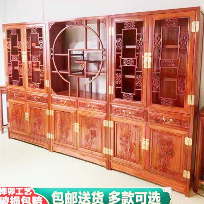 组合博古架仿古茶叶柜实架中式架多木宝阁展示置物书架书柜
