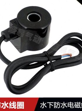 1寸半2寸 防水电磁阀水阀线圈2W400-40 2W500-50防水线圈220V24V