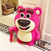 草莓熊存钱罐大号不超大客厅大型摆件储钱罐进大容量落地储蓄罐