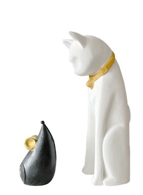 现代简约抽象陶瓷人物q摆件样板间售楼处书房客厅玄关处桌面摆设