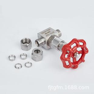 VGCJ91W-1截60P不锈钢双卡针套型阀304卡套式高压止型阀泉州质启