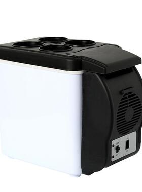 汽车车载冰2箱冷箱迷保鲜箱你便携75432式车用6L冷藏箱保暖温箱1V