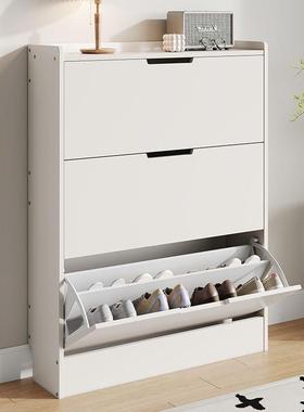 玄新款爆款超薄鞋柜PZC家用门入户翻斗关口柜一器体收纳神省空间