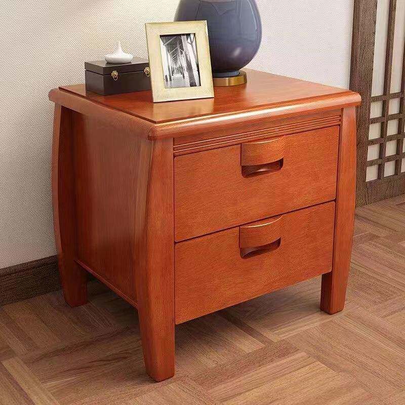 新中实实木床头柜床边收纳柜822现代柜简式约床头储物柜木床配套