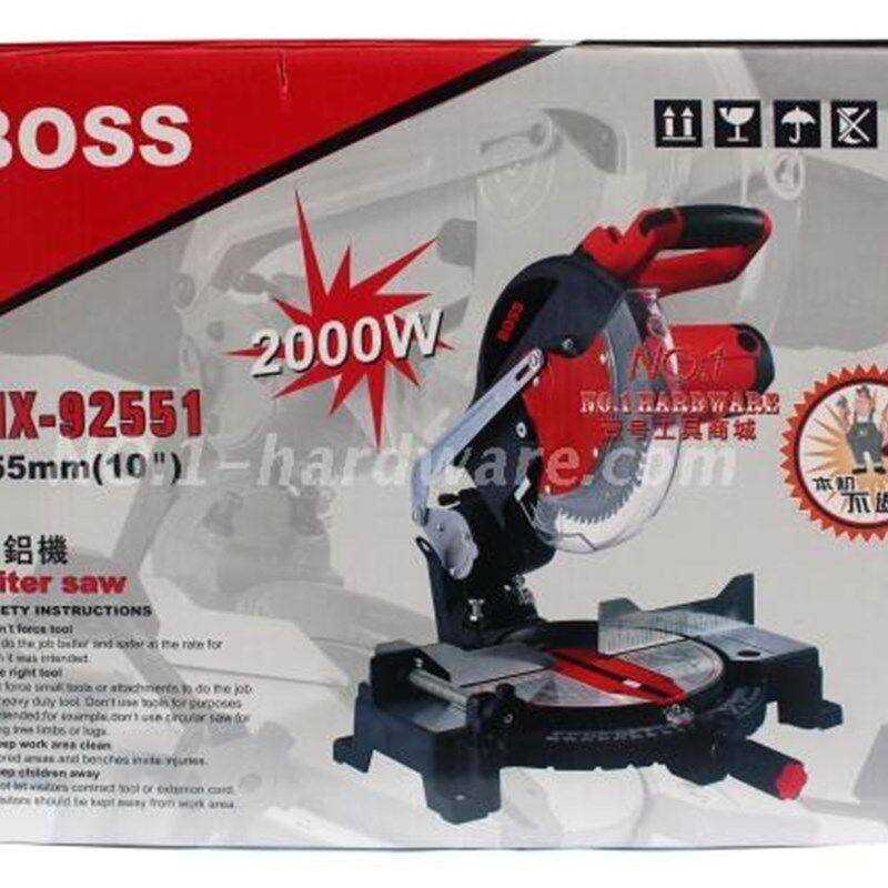 弘正boss92551锯铝机10寸切割机255MM多功能锯铝机齿轮式界铝机