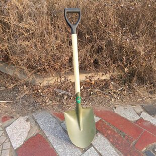 铁锹农用槐木把钢锹菜园工具工兵铲铁铲户外土挖小号锹全钢铲铁锨