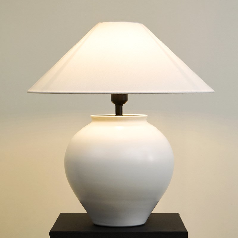 侘寂风陶罐台灯j民宿复古日式书房酒店装饰客厅卧室样板间创意摆