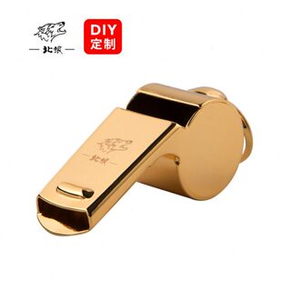 北狼长嘴口哨裁判教练专用指挥哨子纯铜超大音量有核镀真金/0644