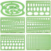 2模板尺手绘图尺89M薄尺软尺可360度弯曲 品泰米 珠宝设计777