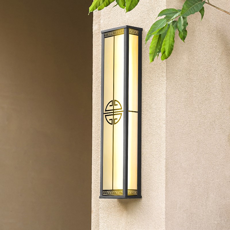 太阳能户外壁灯防水别墅庭院灯新中式大门两侧露台U灯外墙过道柱