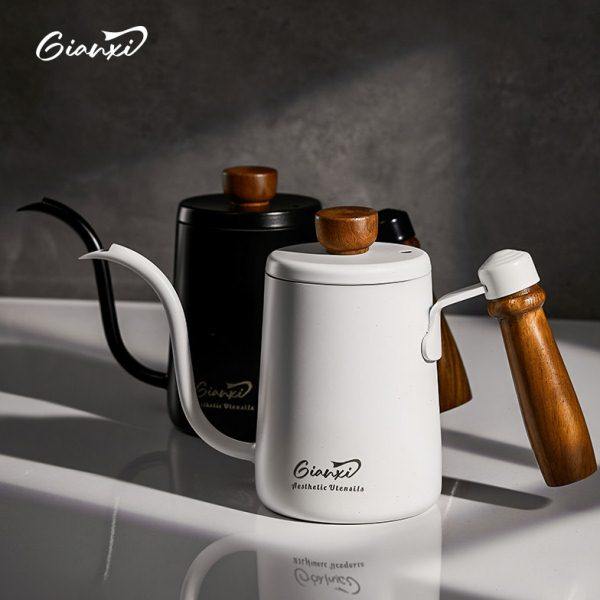 捷安玺手冲壶带刻度长嘴细口分享壶不锈钢过滤器具冷萃挂耳咖啡壶,餐饮具,手冲壶,淘宝优惠券,粉丝福利购,淘宝优惠卷