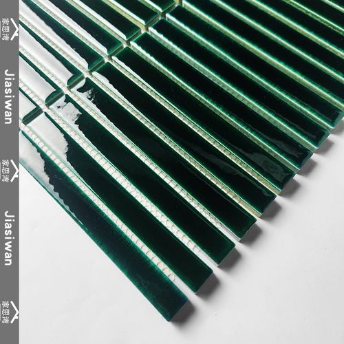 窑变细长条陶瓷马赛克瓷砖彩色条形筷子砖卫生间背景X厨房墙砖墨