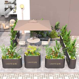 户室13外铁坛阳台外铁艺艺庭院隔断花箱组合新花款户外种植花槽花