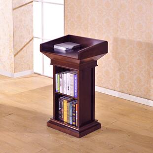 木油漆演讲台迎宾台会议室言多媒体实学校发持台接待1235台主桌子