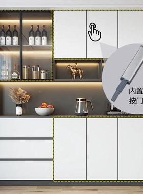 餐PSQ边柜酒柜一体壁柜地靠落简收约客墙厅储物柜高柜多层纳柜