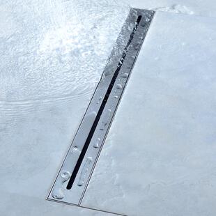 3槽04漏不锈钢拉丝藏色卫生间淋浴房排DL2240水家用长条形隐式 地D