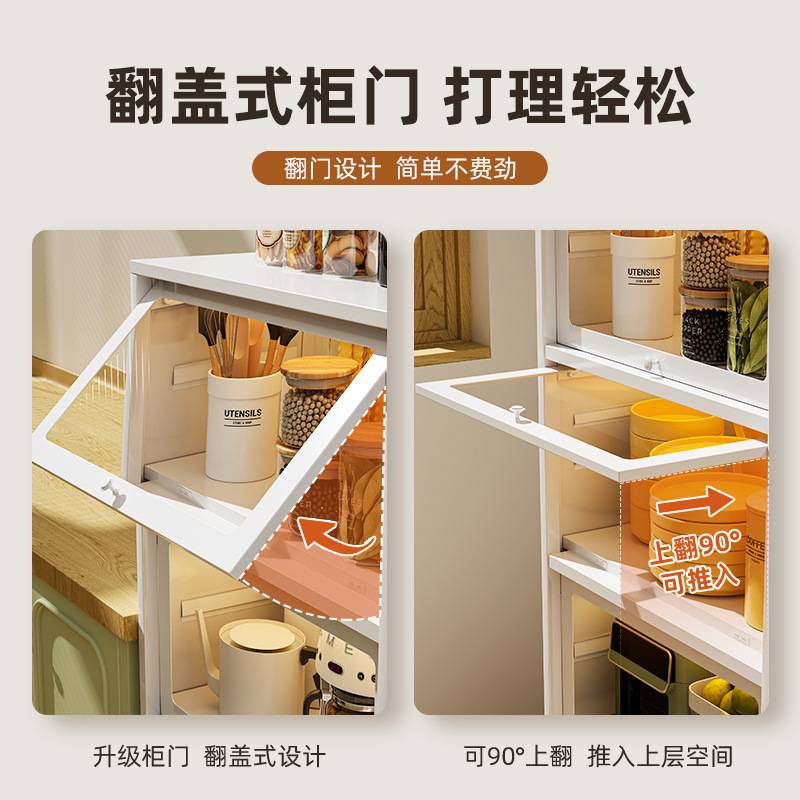 家用钢制书柜带门防尘书架玻璃展示柜翻盖储物柜收纳柜落地置物架