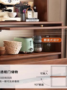 餐边茶靠墙体厨房橱柜窄柜中WRU古风客厅水柜小户型高柜柜子储物