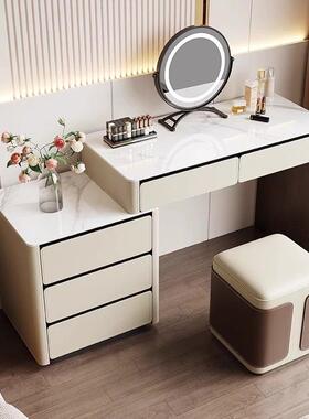 梳妆台6521现代简约岩板实化台木斗妆柜一体奢家轻用小户型卧室梳